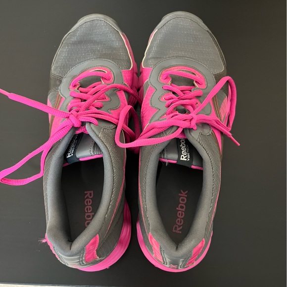 Reebok VibeTech Grey and Pink Athletic Sneakers - Picture 7 of 13